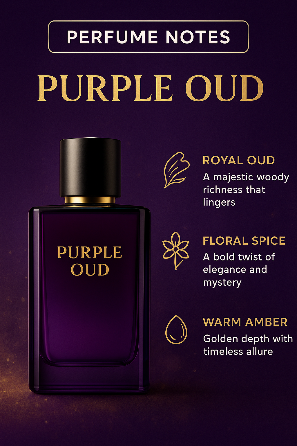 Purple Oud Unisex Perfume - 100ml