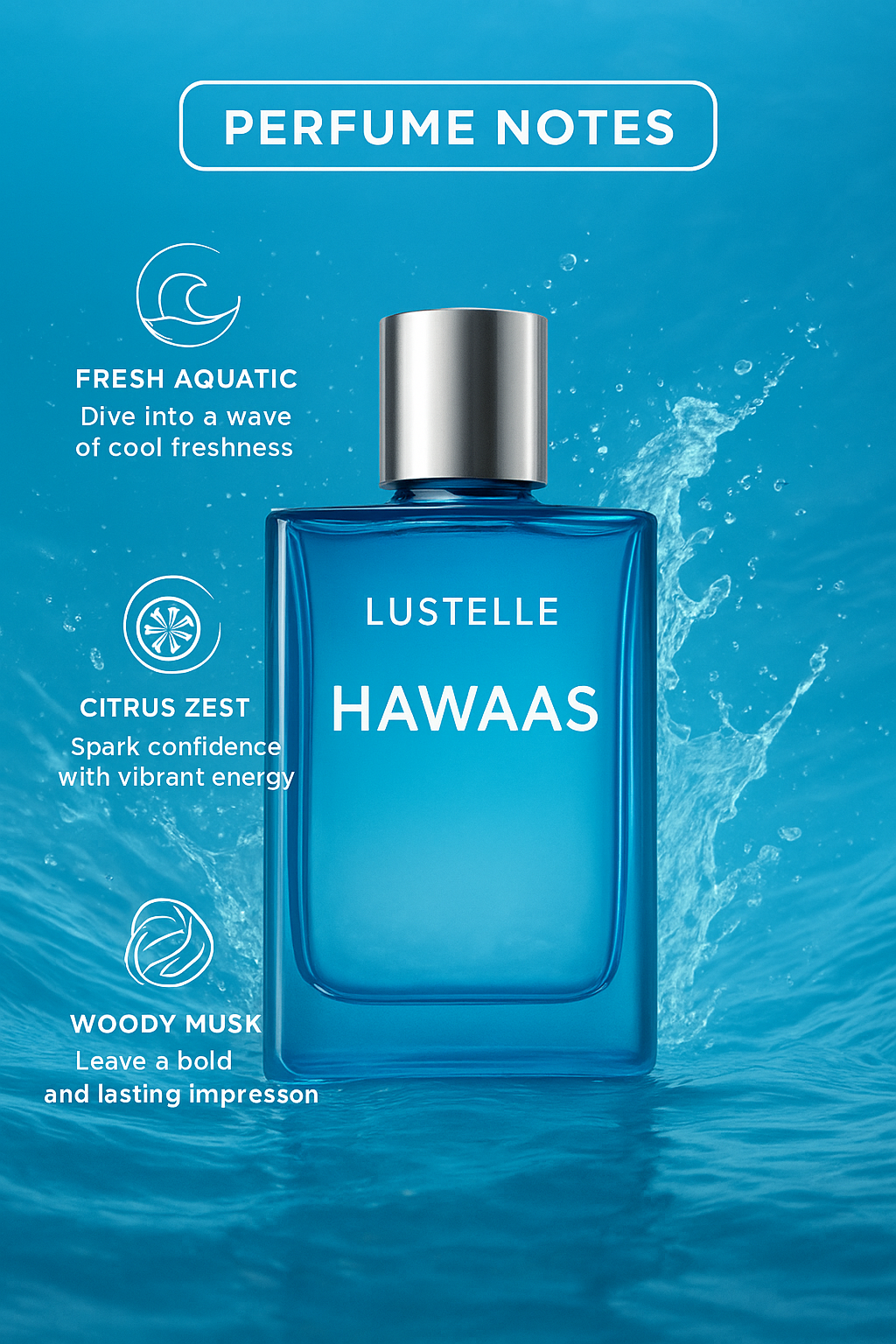 Lustelle Hawaas Man Perfume - 100ml